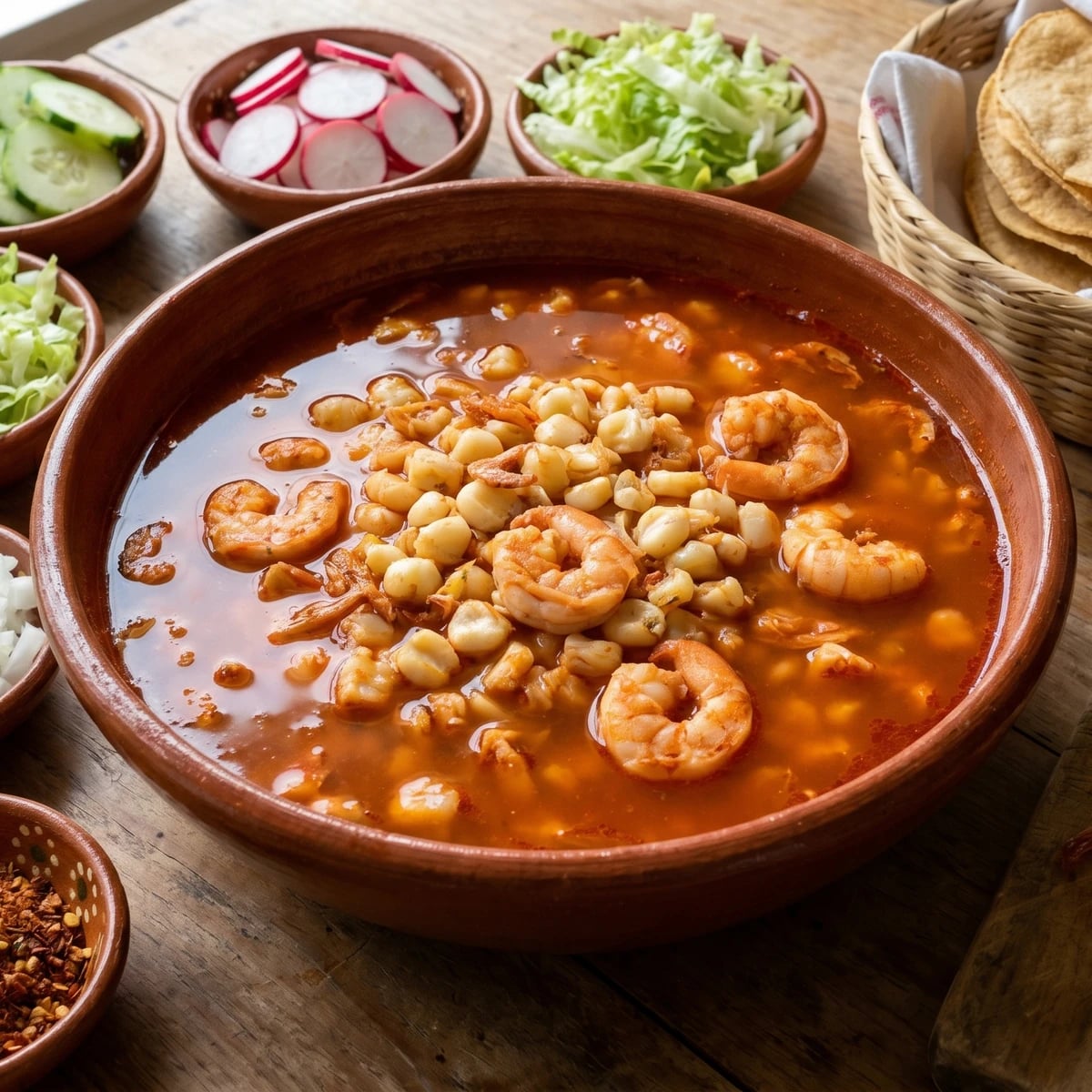 Nayarit Shrimp Pozole (Pozole de Camarón)