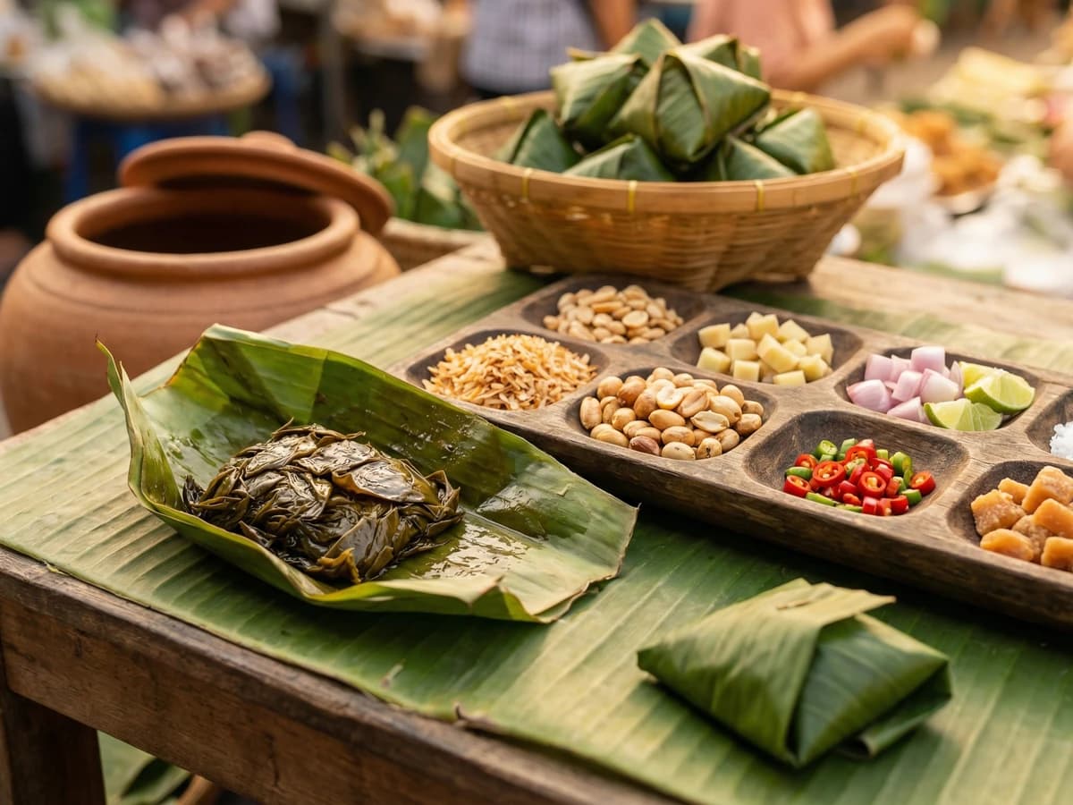 Fermented Tea Leaf Chew (Miang, เมี่ยง)