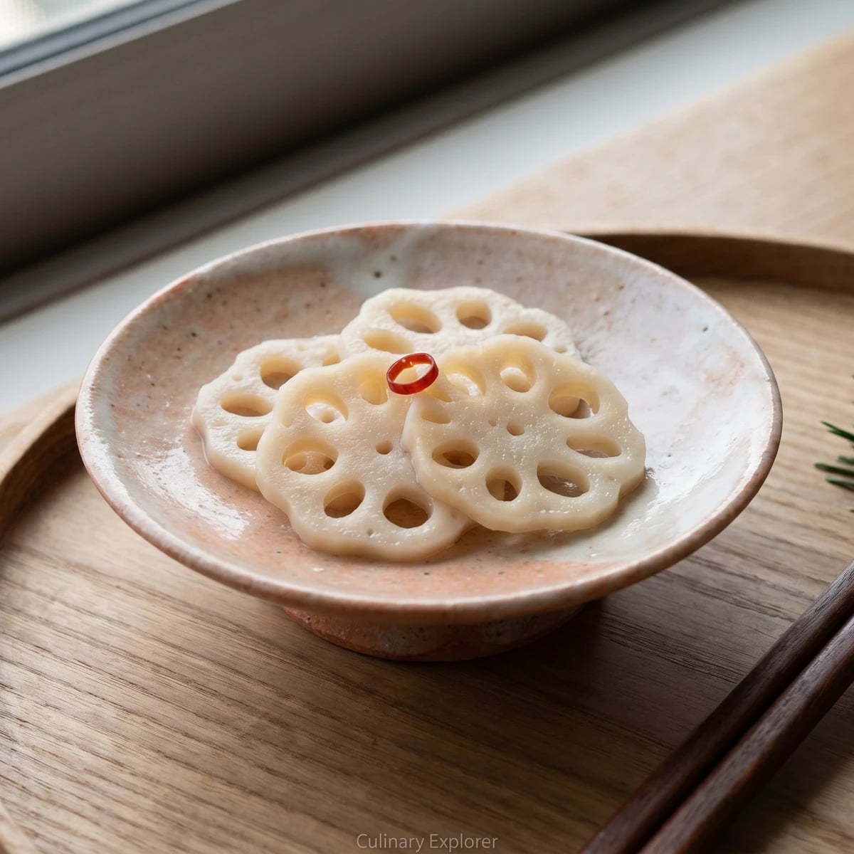 Vinegared Lotus Root (酢蓮根, Su-renkon)