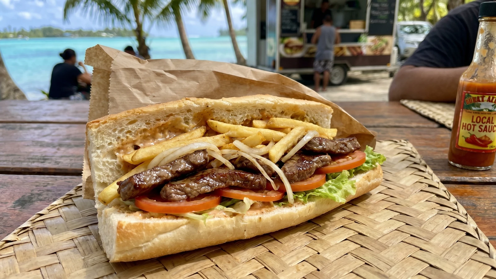 Casse-Croûte Tahitien (Tahitian Baguette Sandwich)