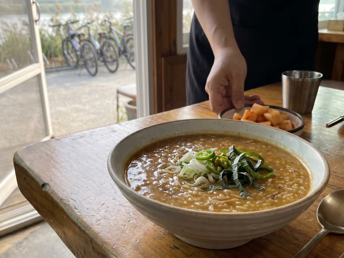 Eo-juk (어죽, Freshwater Fish Porridge) - Chef Jeong-sun