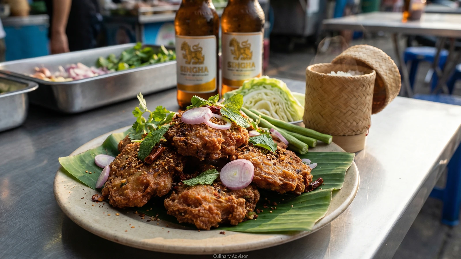 Fried Larb Cakes (Larb Moo Tod)