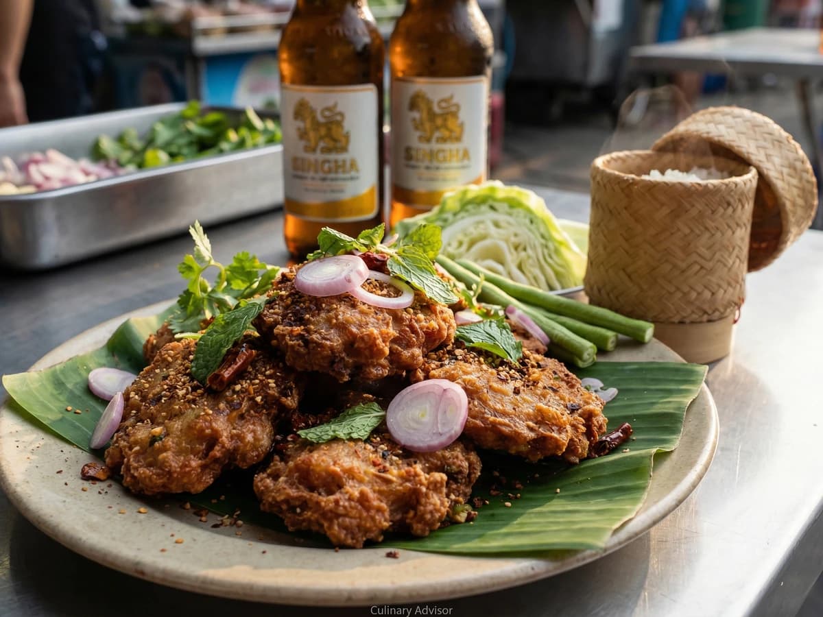 Fried Larb Cakes (Larb Moo Tod) - Chef Fai