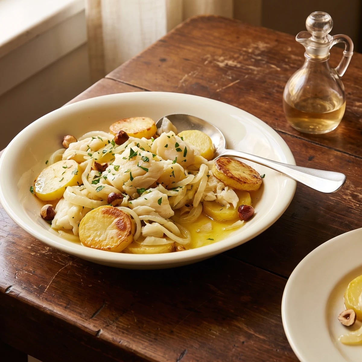 Morue à la Lyonnaise