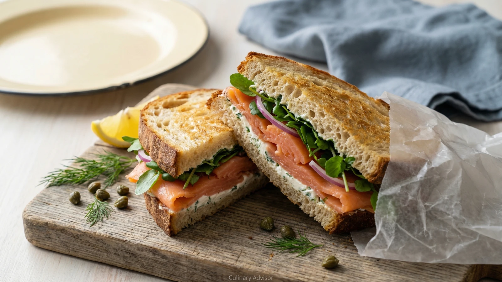 Pacific Northwest Smoked Salmon Sandwich