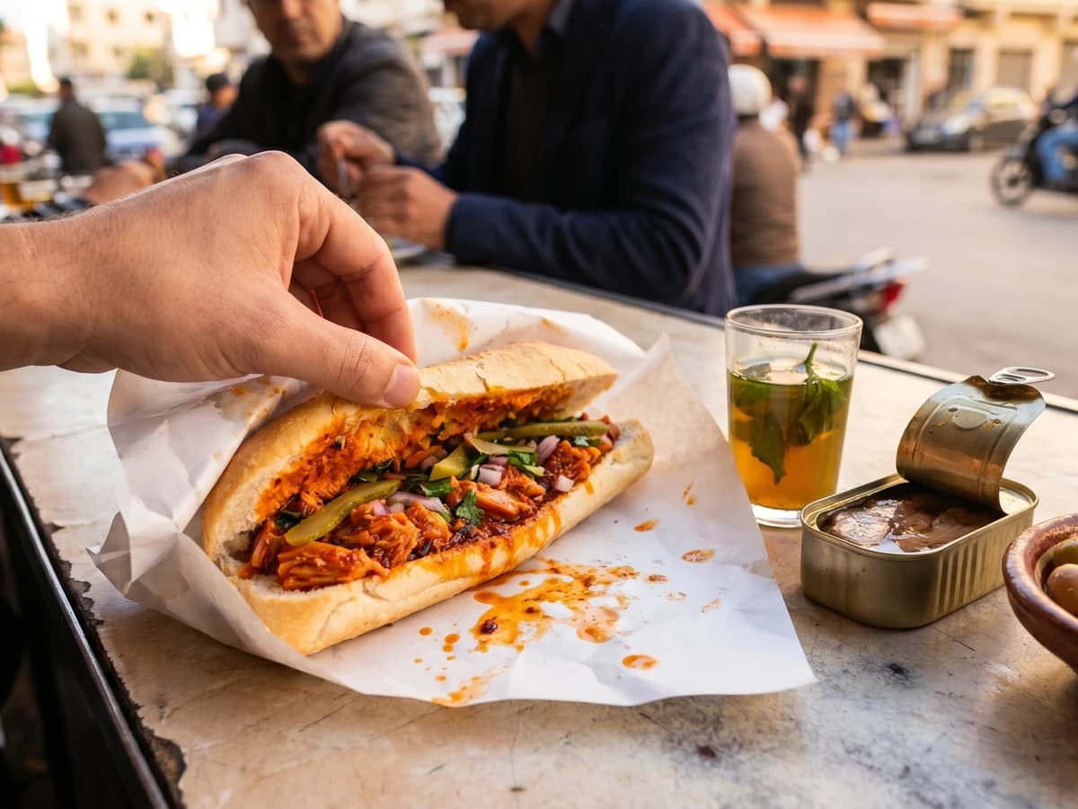Thon o'lahrour (Tuna and Chili Baguette)