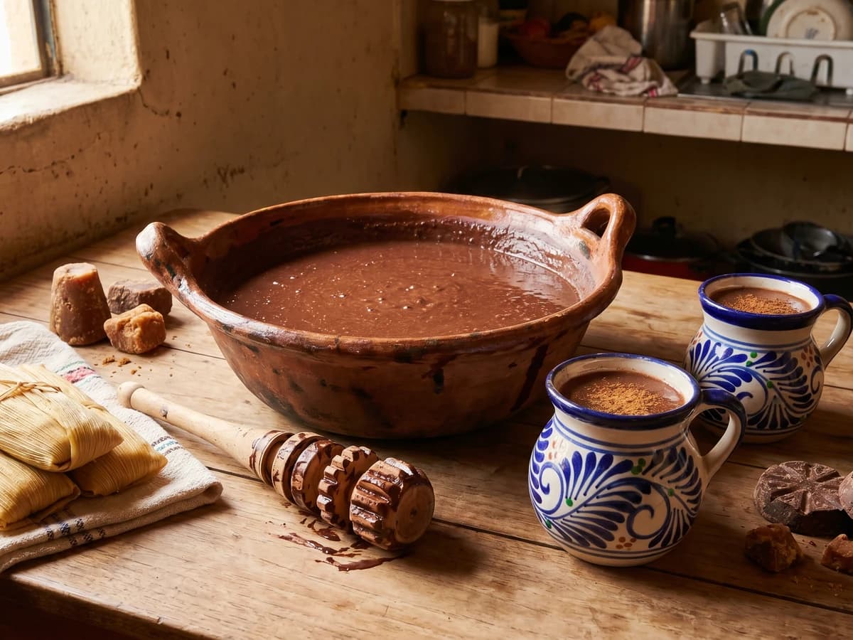 Champurrado Bajío con Chocolate de Metate - Chef Lupita