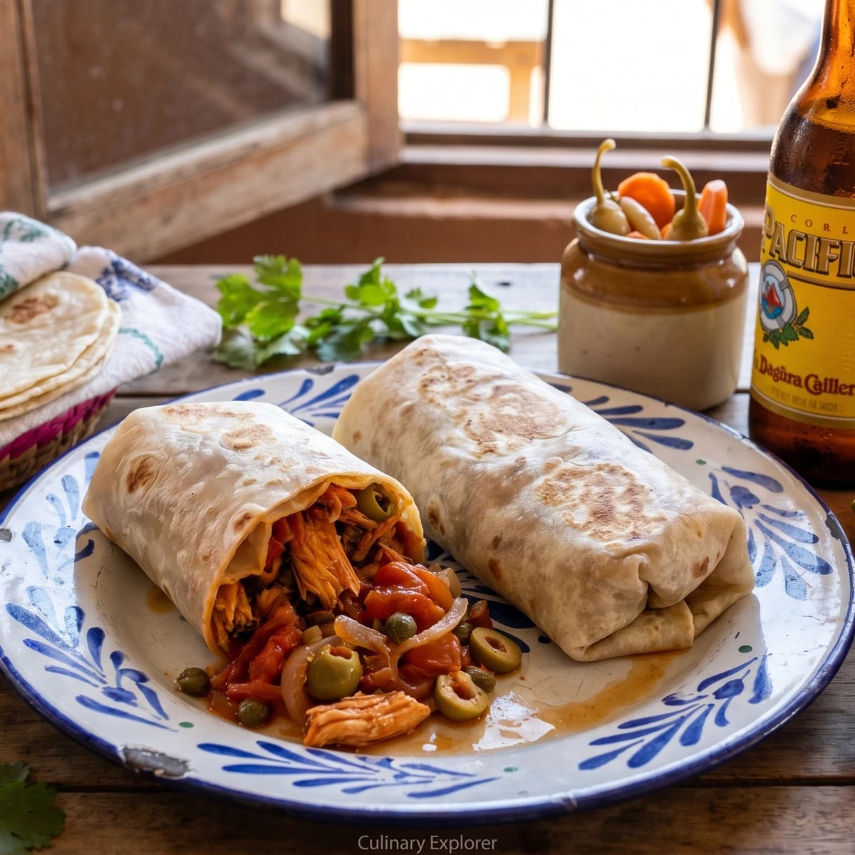 Burrito de Marlin Ahumado