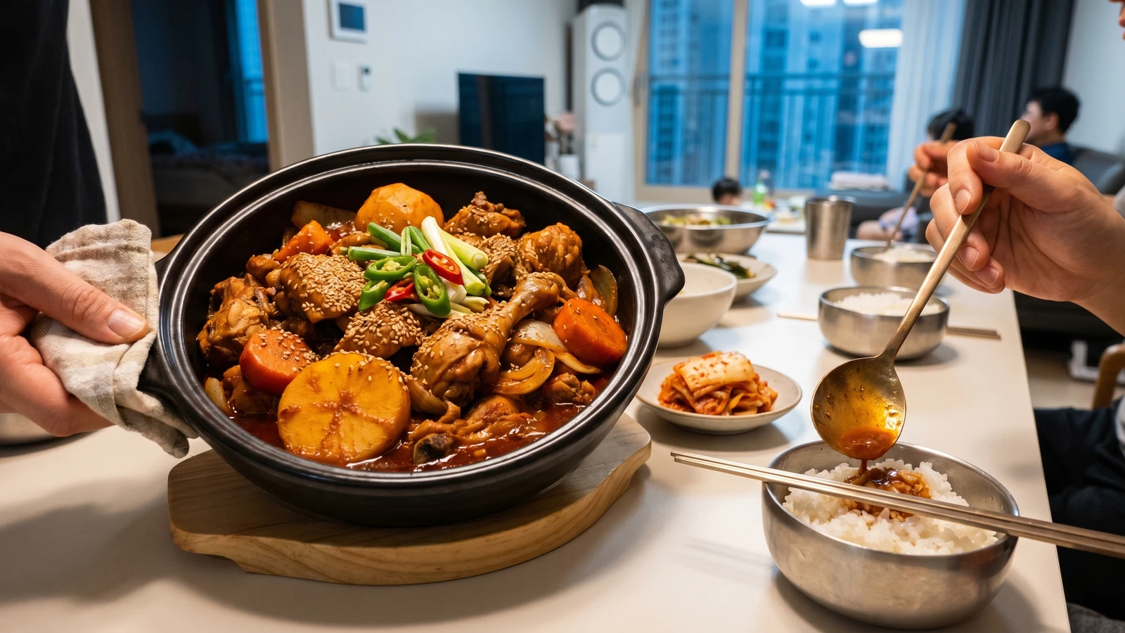 Dak-bokkeumtang (Spicy Braised Chicken)