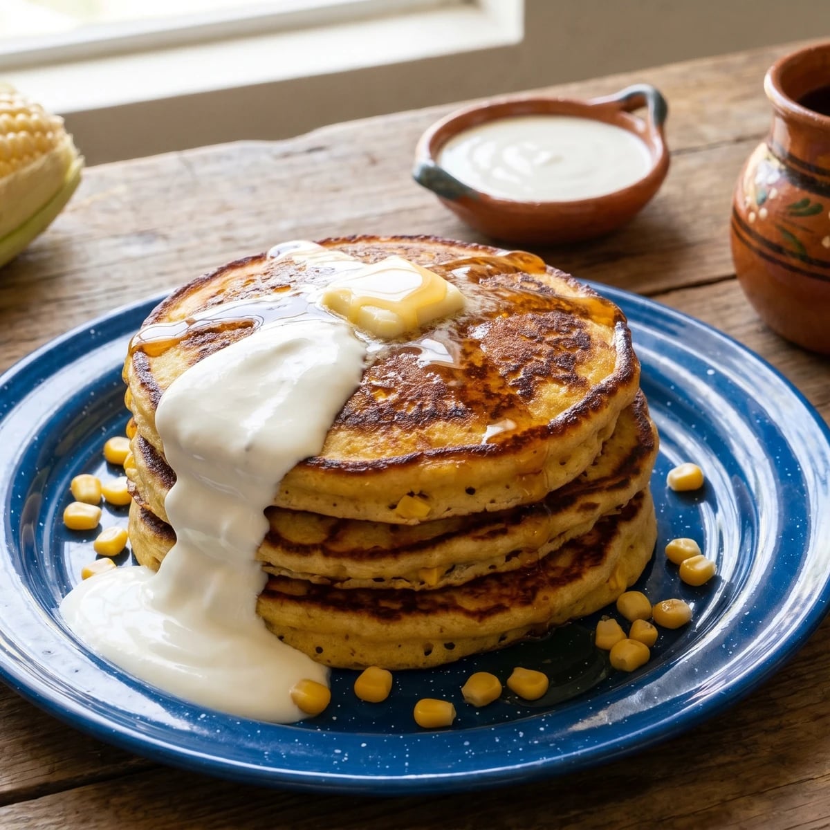 Hotcakes de Elote del Valle de Guadalupe