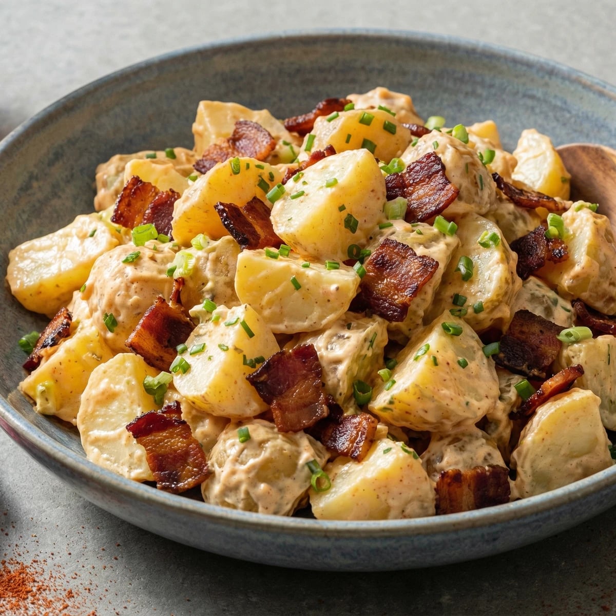 Smoked Paprika Potato Salad with Bacon