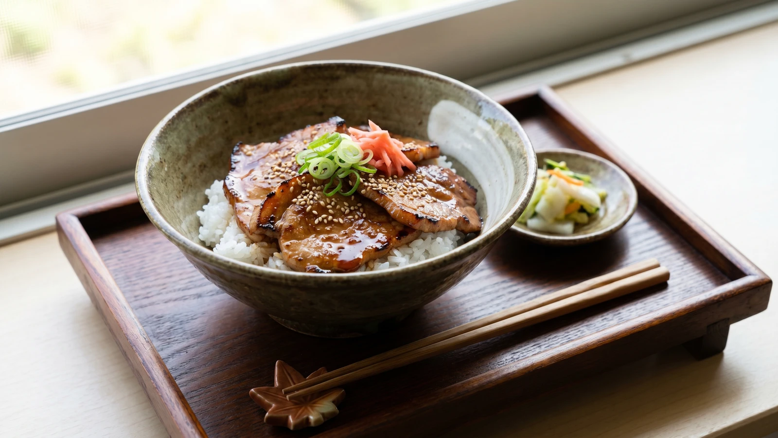 Butadon (豚丼, Obihiro grilled pork rice bowl)