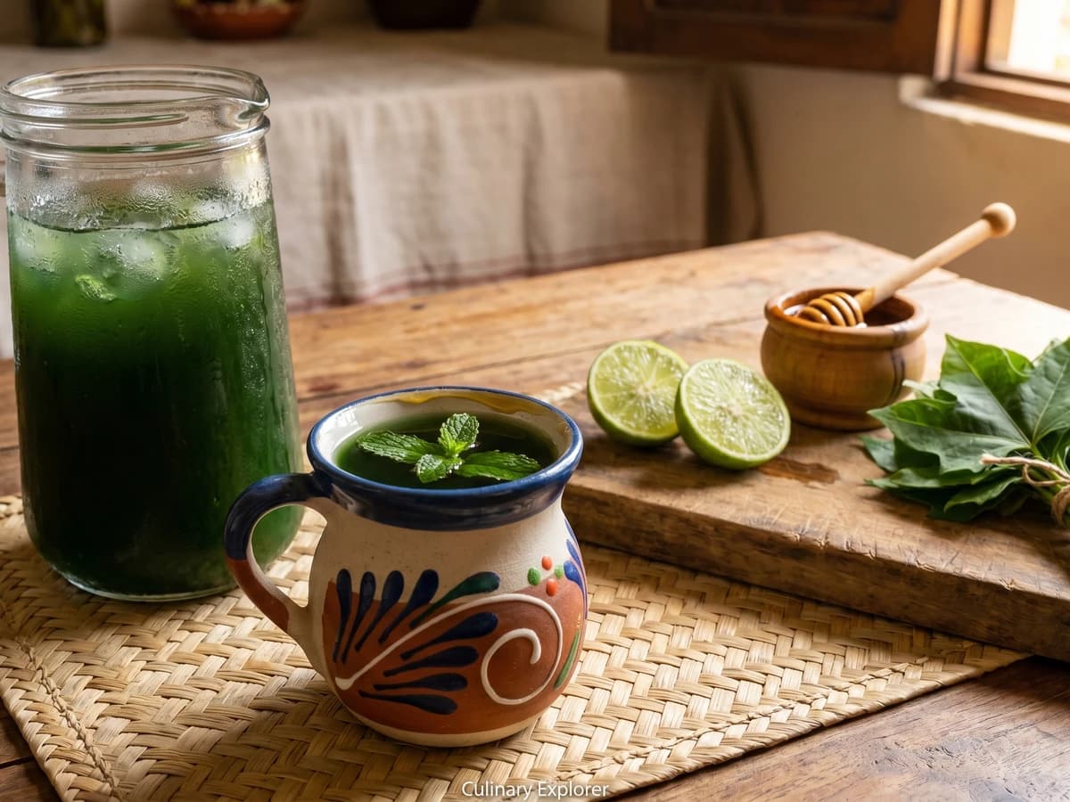 Té de Chaya con Hierbabuena - Chef Lupita