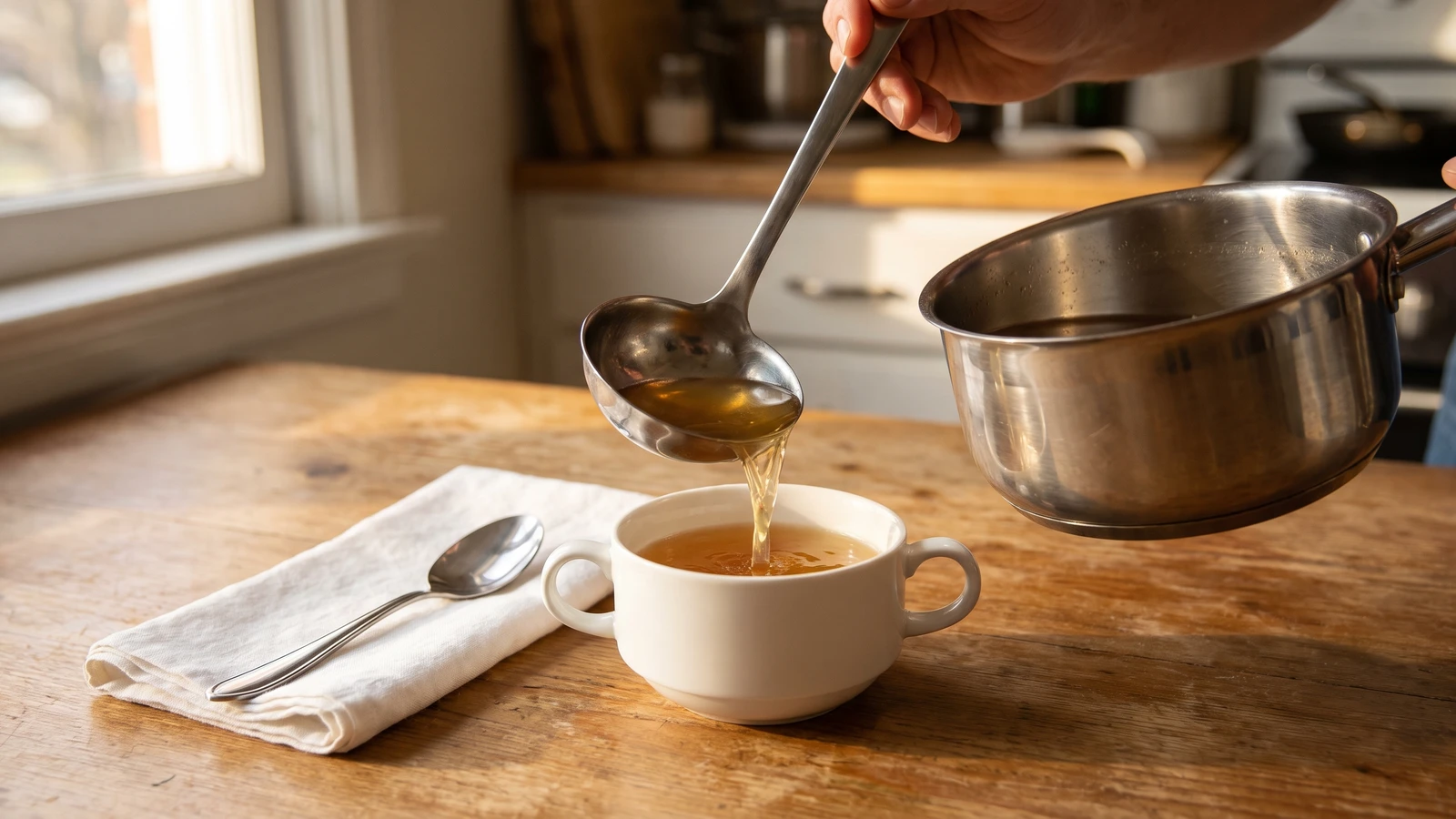 The Preparation of Clarified Consommé for Clear Soups