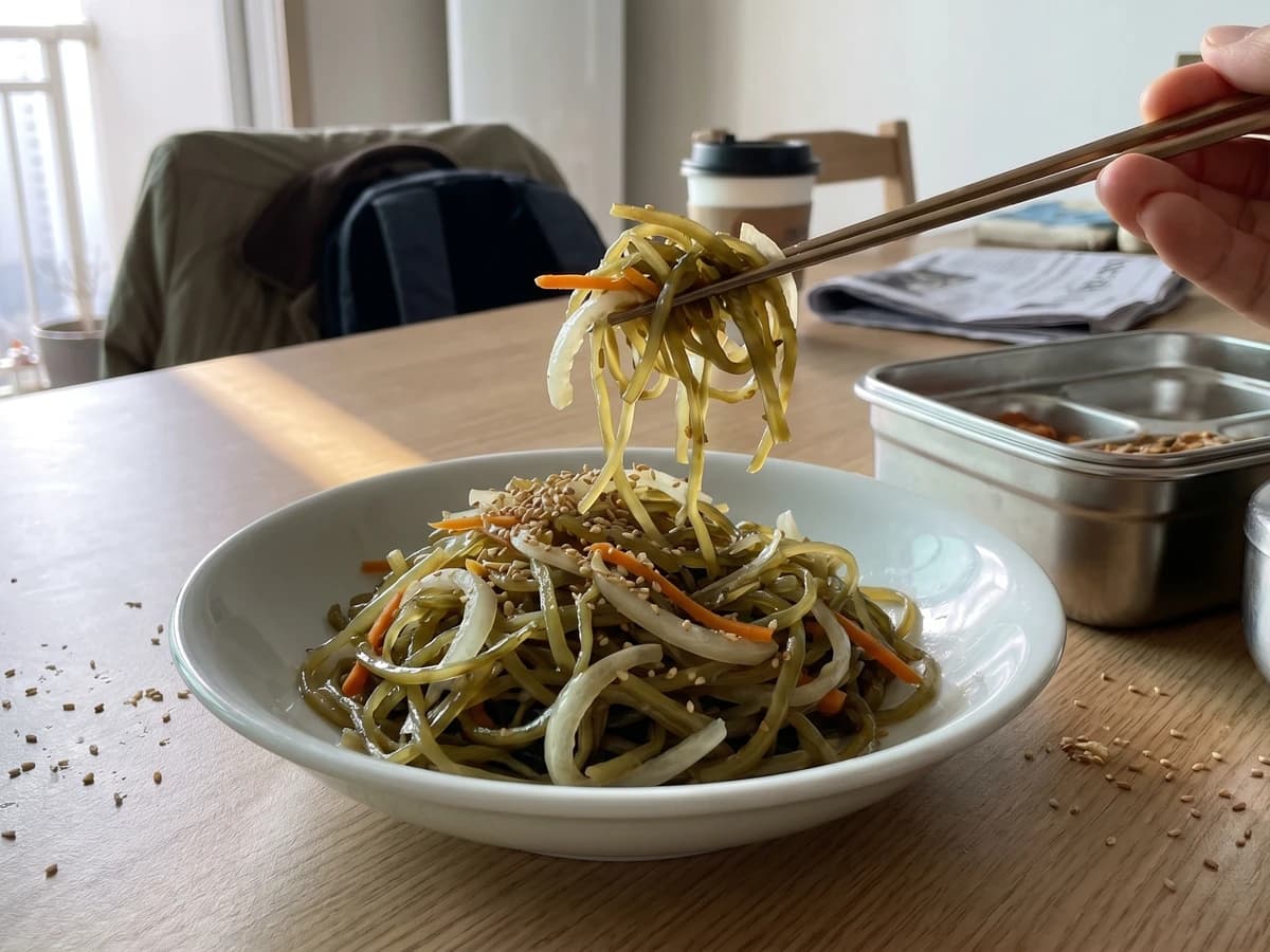 Miyeokjulgi-bokkeum (미역줄기볶음, Stir-Fried Seaweed Stems) - Chef Jeong-sun