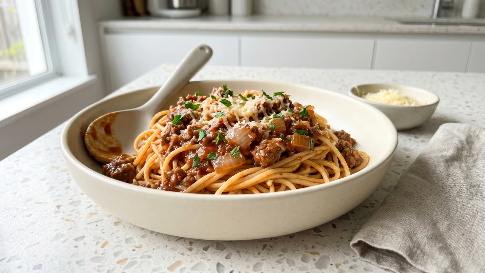 Macarronada à Bolonhesa