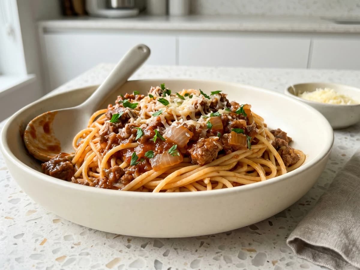Macarronada à Bolonhesa - Chef Juliana