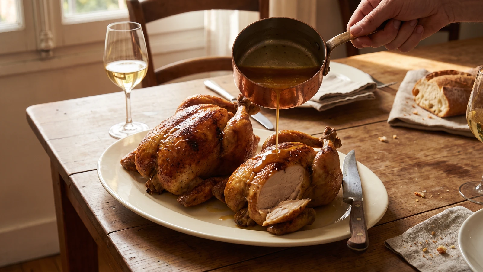 Chicken à la Reine and Spring Chickens
