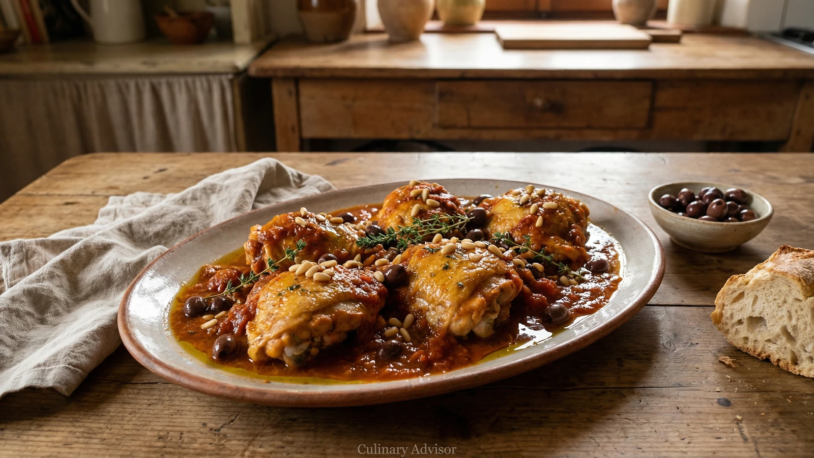 Pollo alla Ligure
