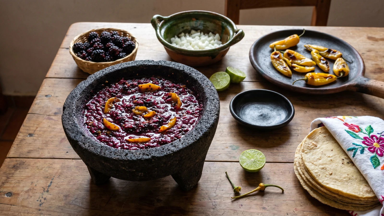 Salsa de Zarzamora con Chile Manzano