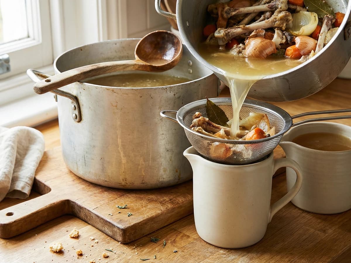 Chicken Stock from the Sunday Roast Carcass - Chef Thomas