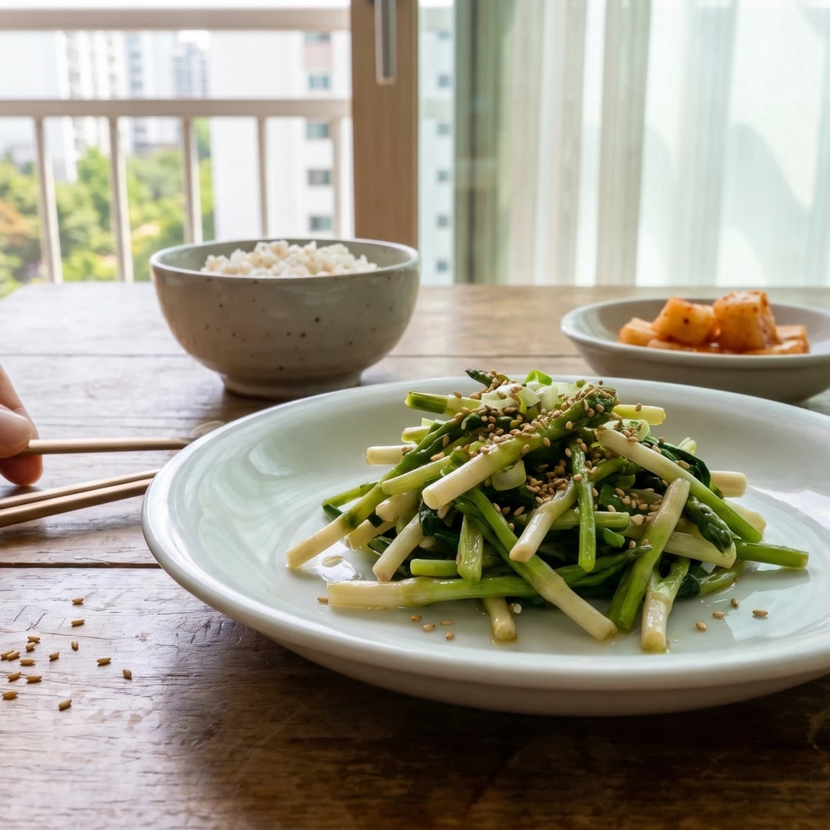 Wonchuri-namul (Seasoned Daylily Shoots)