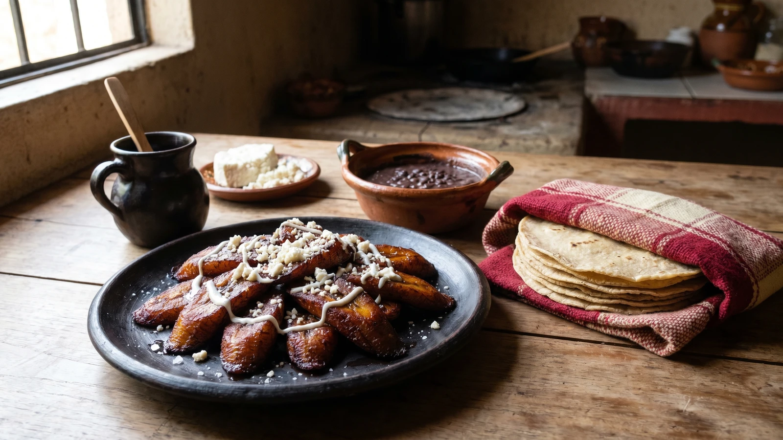 Plátanos Fritos al Estilo Oaxaqueño