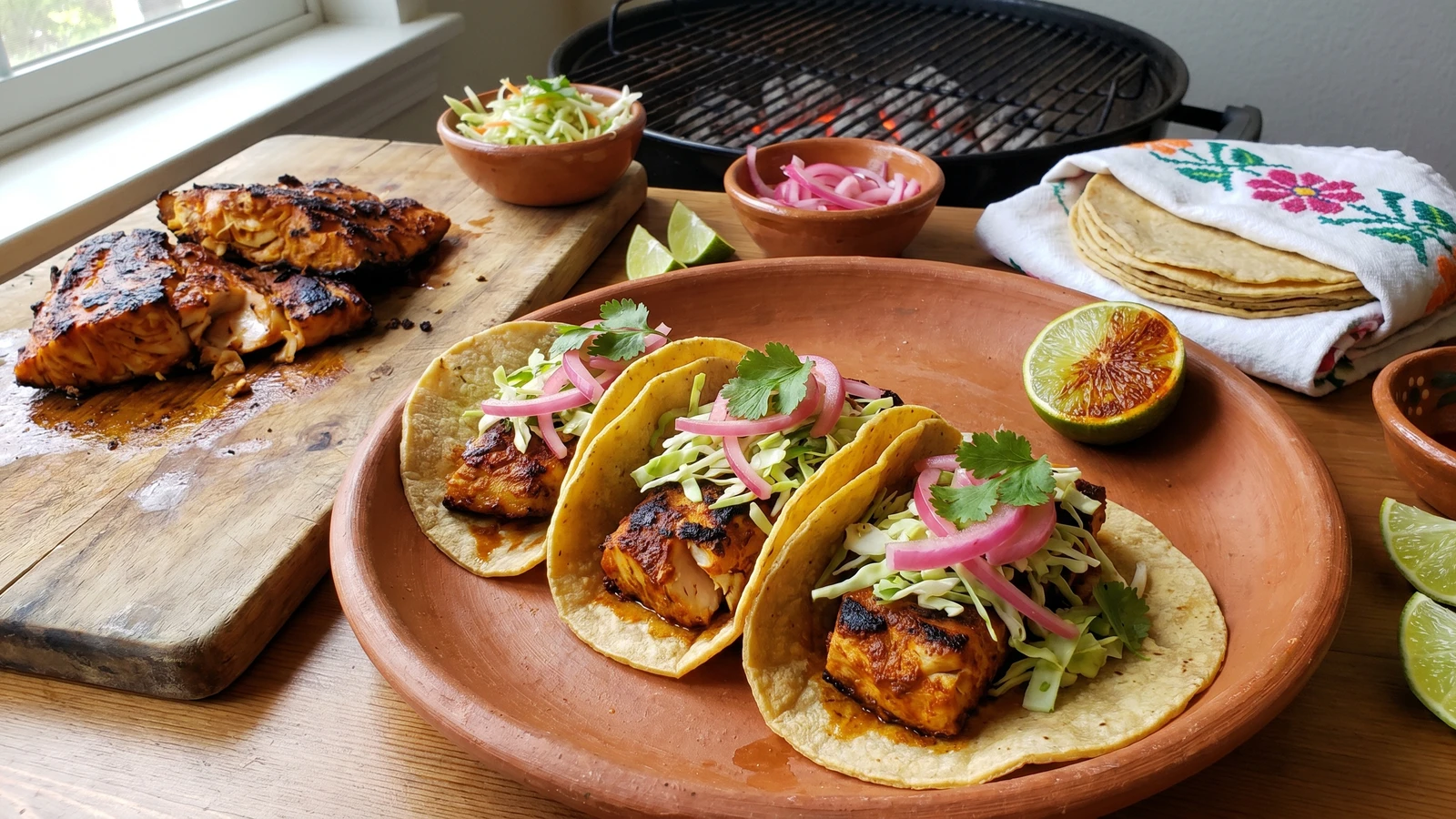 Tacos de Pescado a la Talla de la Costa Oaxaqueña