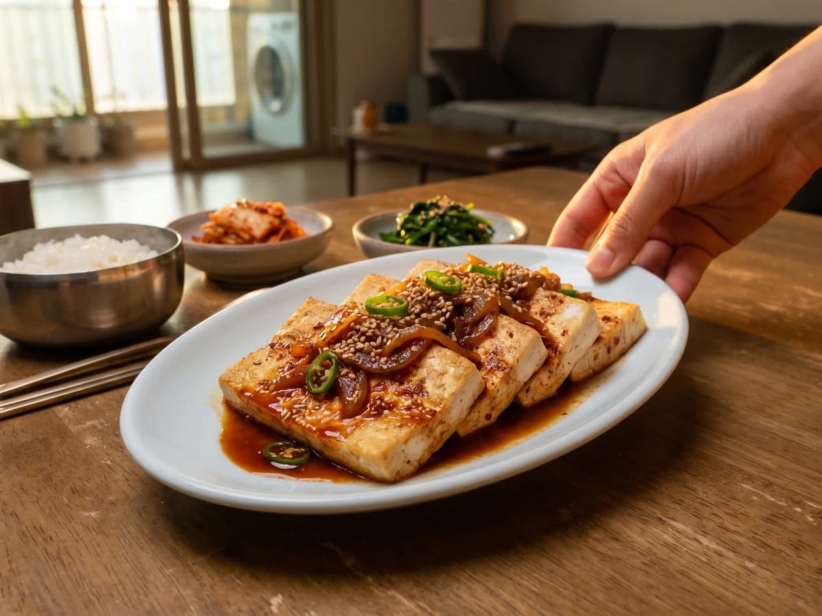 Dubu-jorim (Soy-Braised Tofu) - Chef Jeong-sun