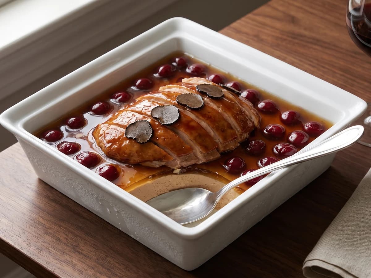 Caneton Glacé aux Cerises - Chef Juliette