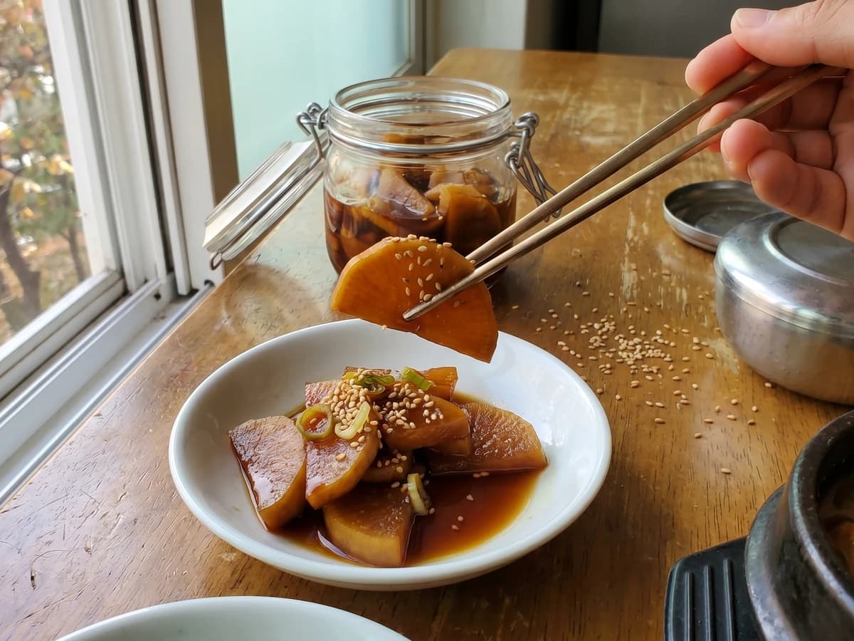 Mu-jangajji (Soy-Pickled Radish) - Chef Jeong-sun