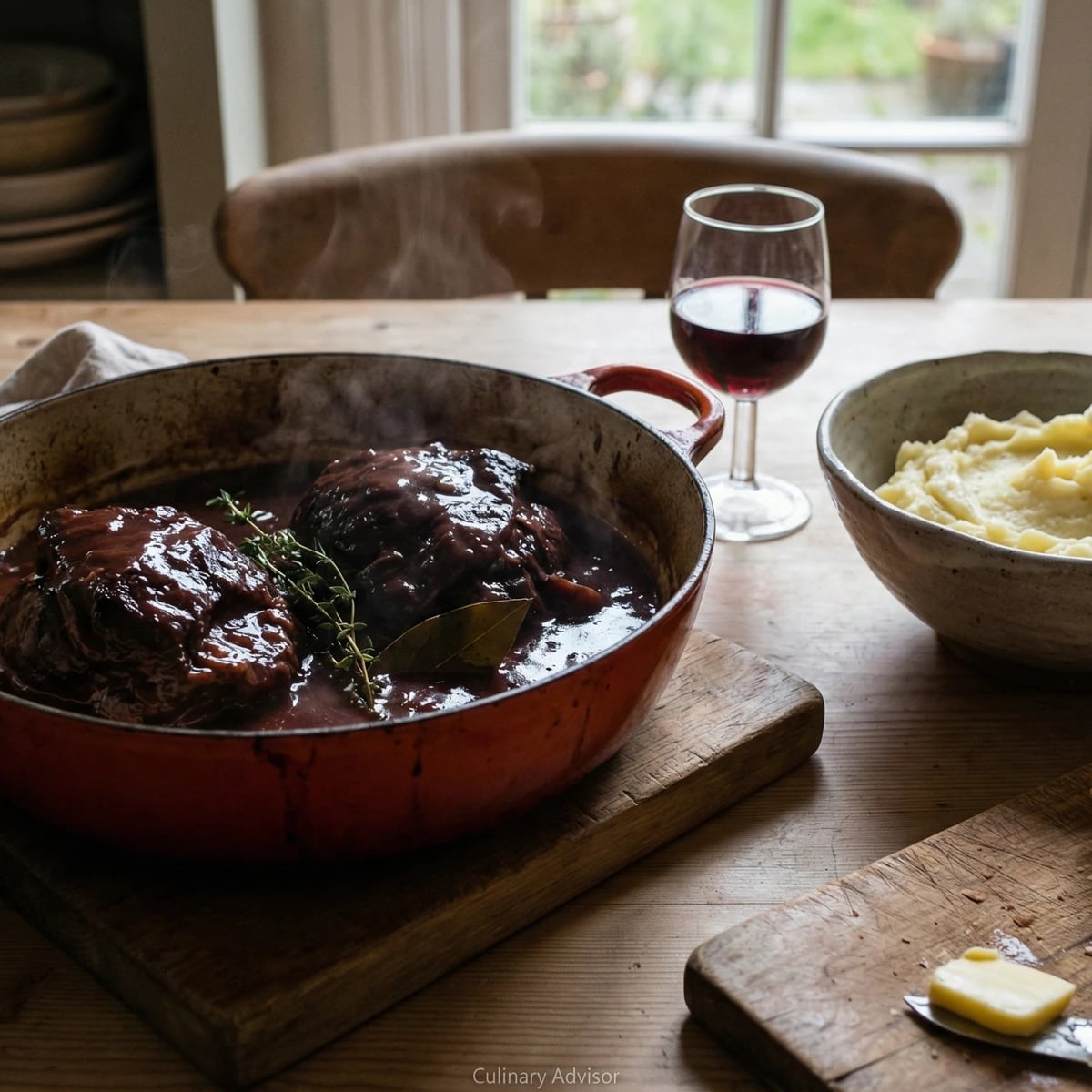 Braised Ox Cheeks