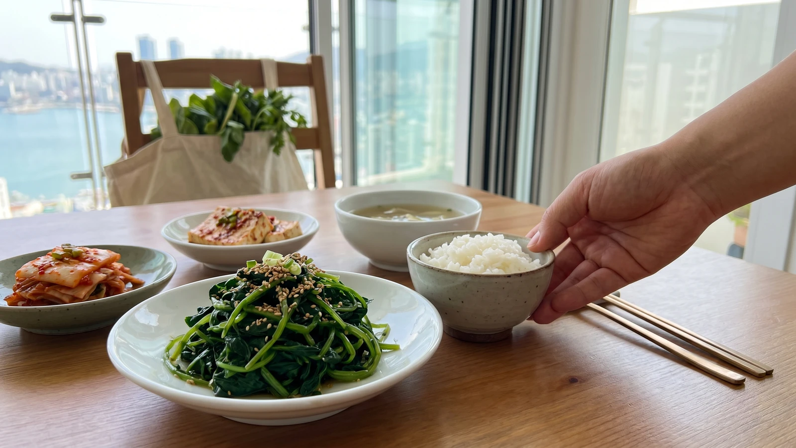 Bangpung-namul (Seasoned Coastal Hogfennel)