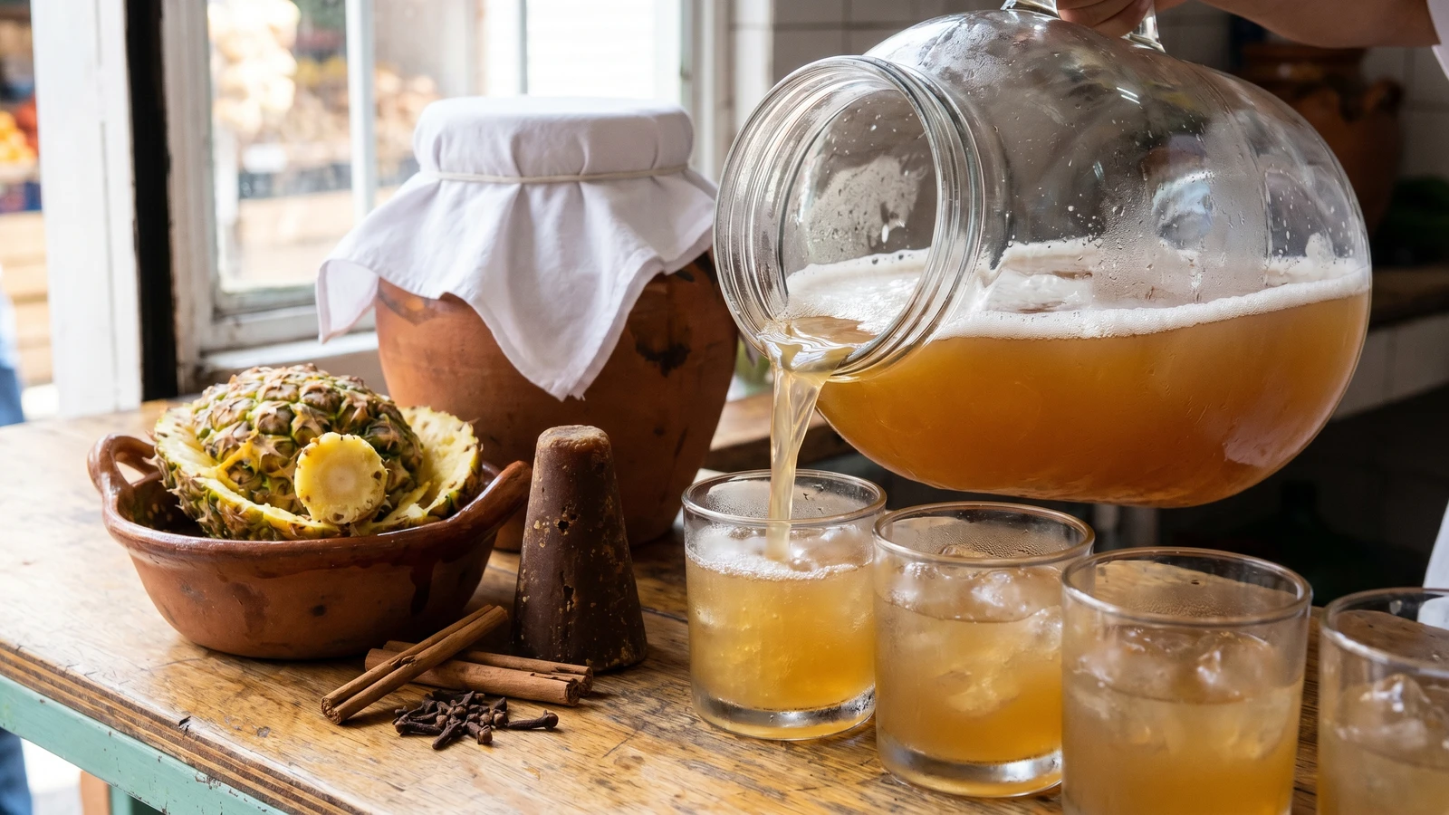 Tepache de Piña de Mercado Chilango