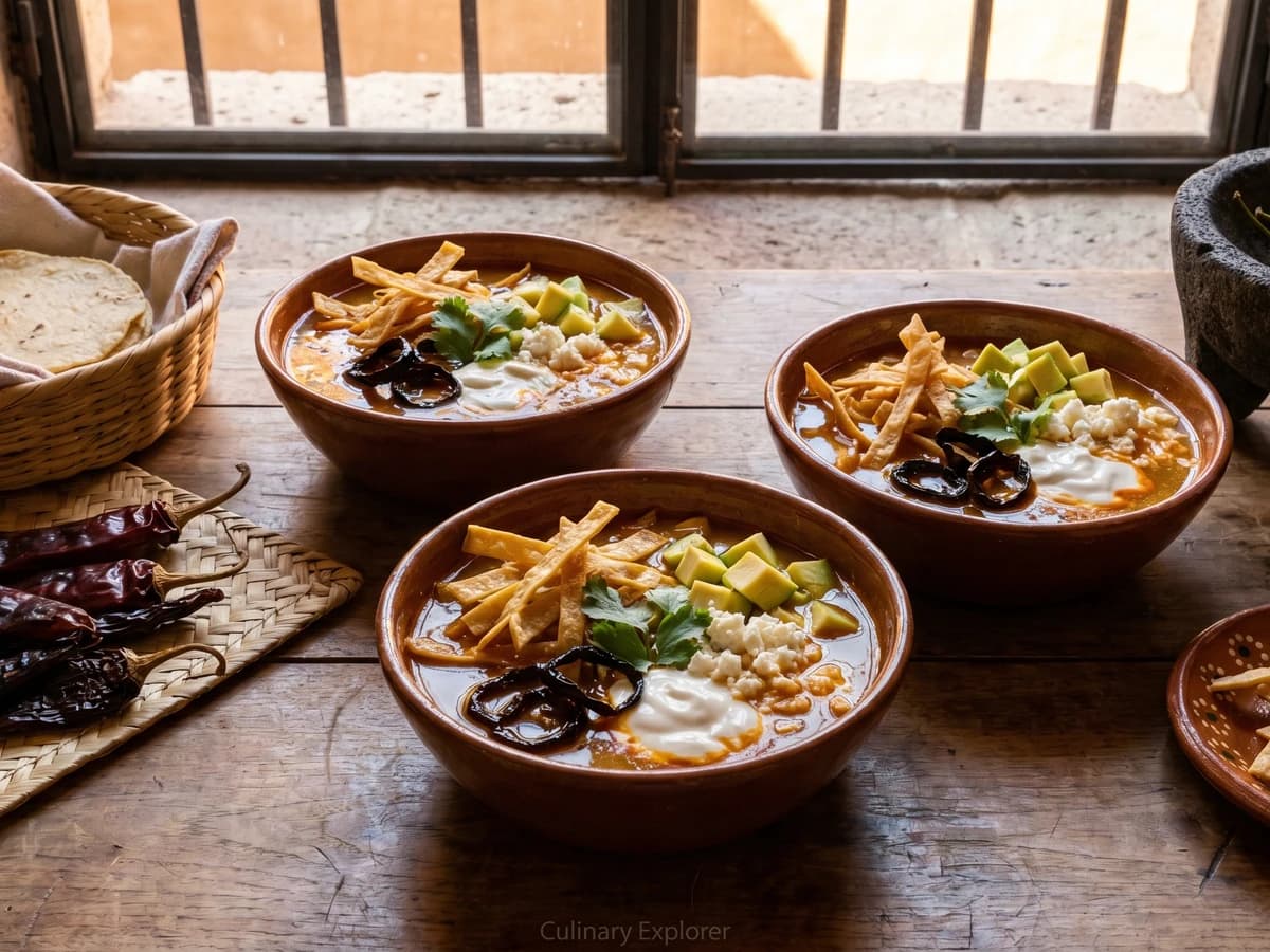 Sopa Queretana de Tortilla y Aguacate - Chef Lupita