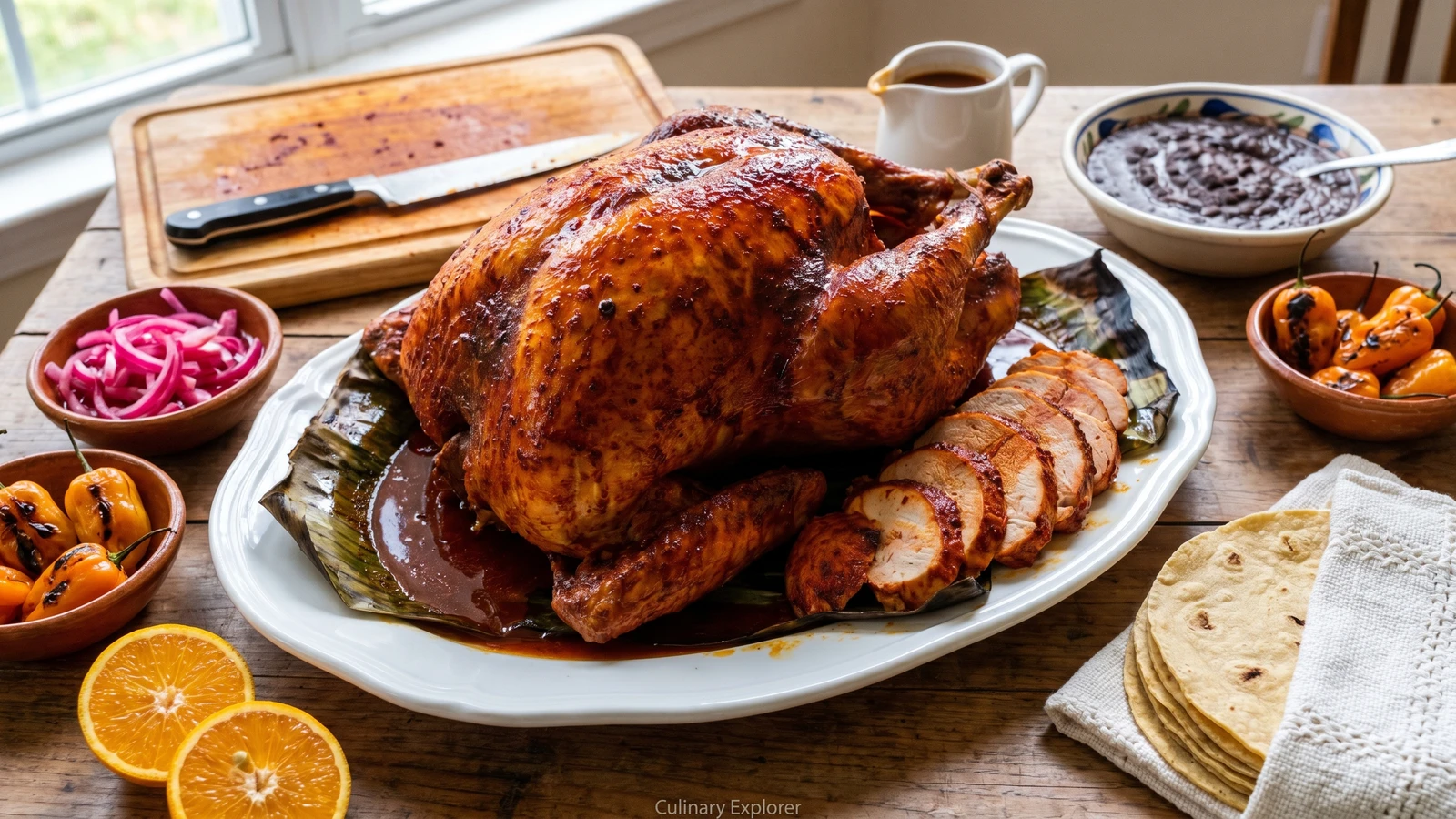 Pavo al Horno con Recado Rojo