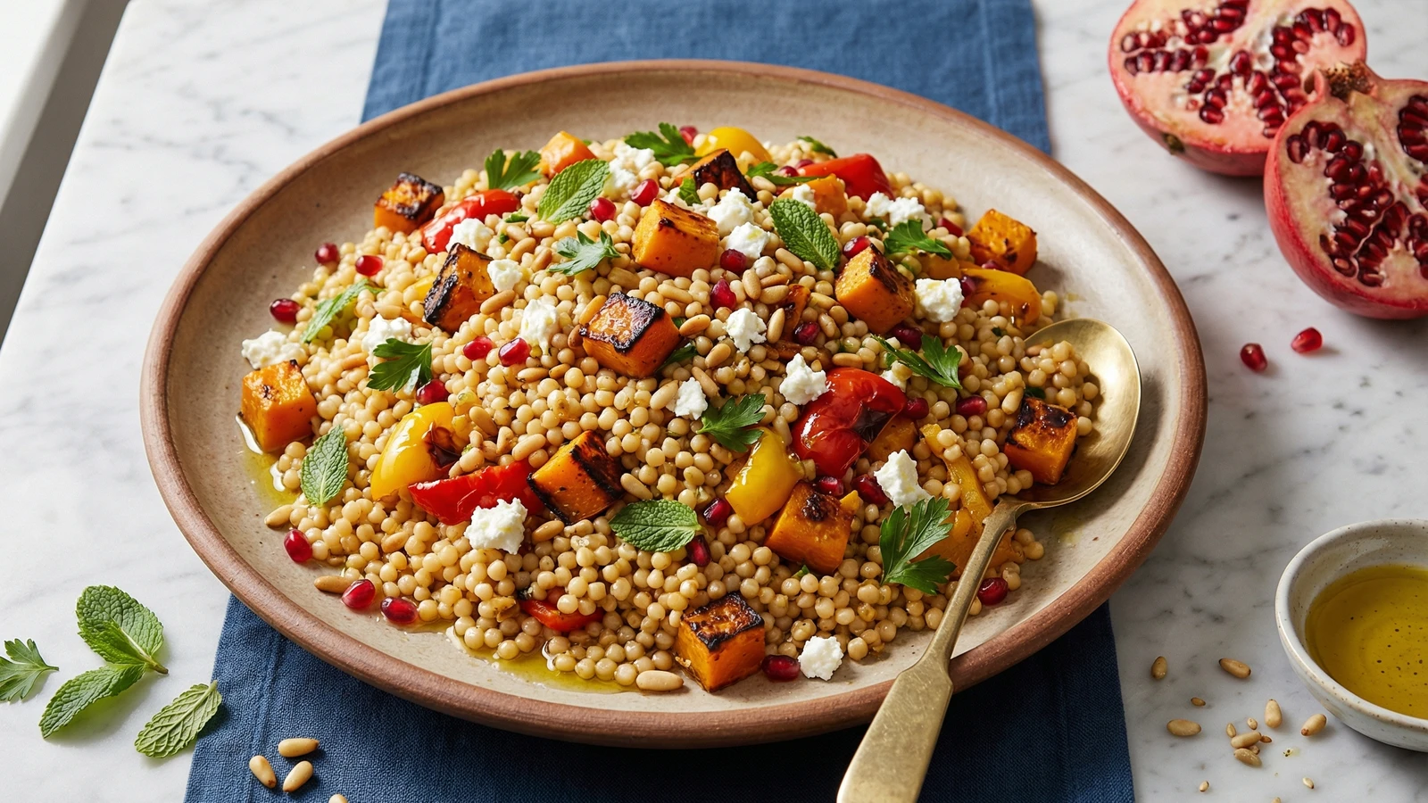 Israeli Couscous with Roasted Vegetables