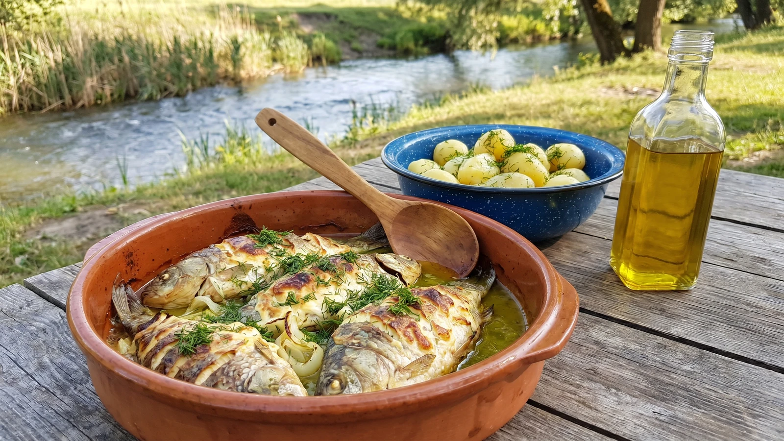 Karas u Smetani (карась у сметані, crucian carp in cream)