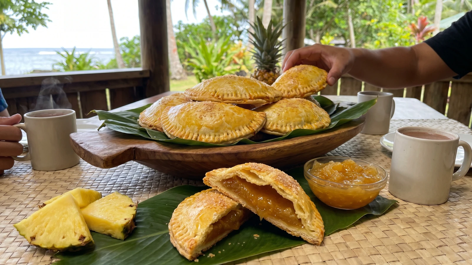Paifala (Sāmoan Pineapple Half-Moon Pie)