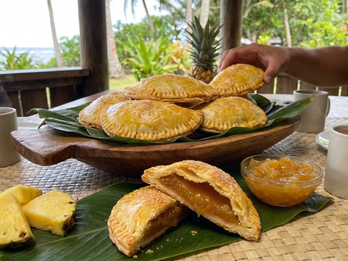 Paifala (Sāmoan Pineapple Half-Moon Pie) - Chef Makoa