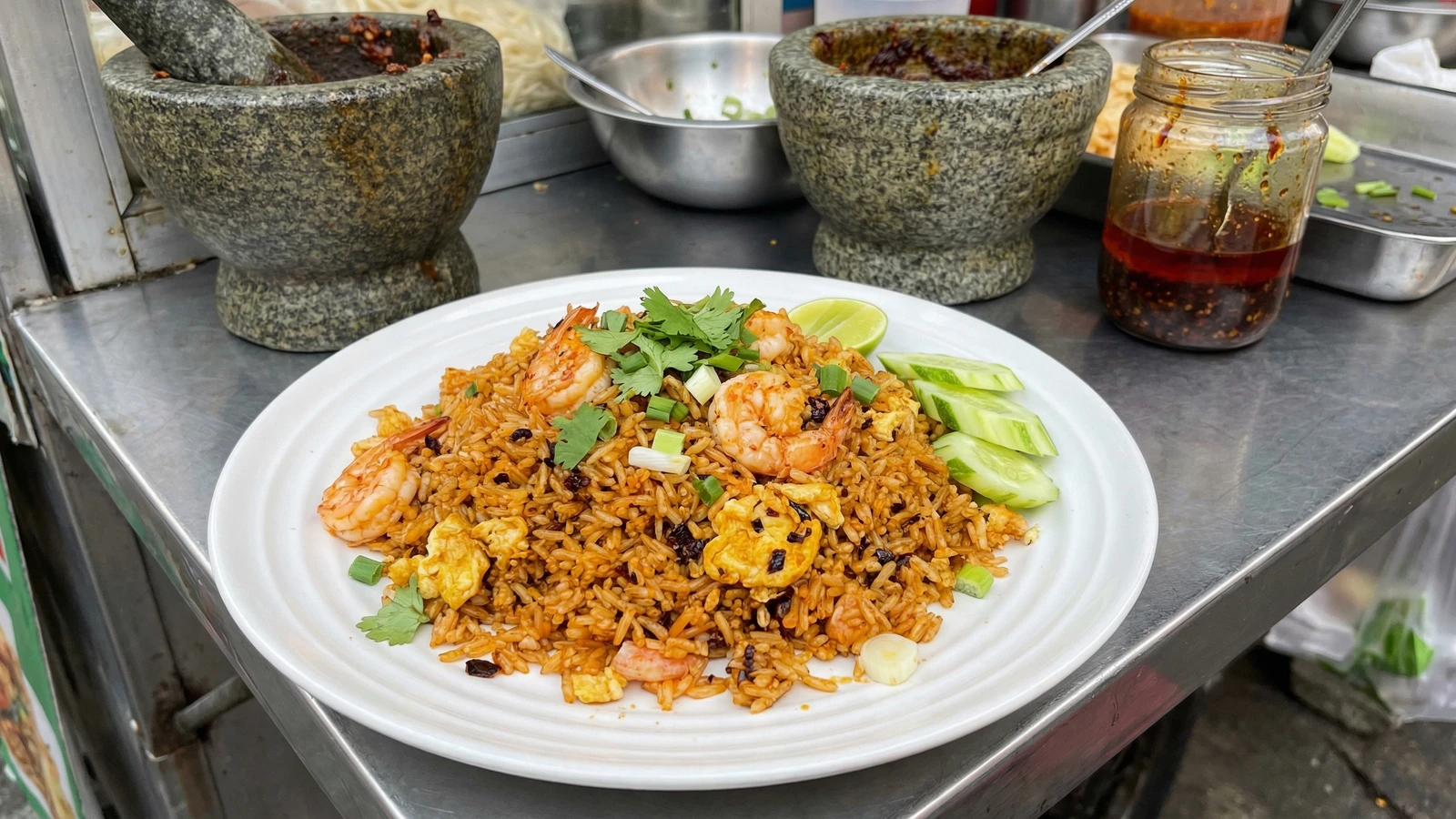 Chili Jam Fried Rice (Khao Pad Nam Prik Pao)