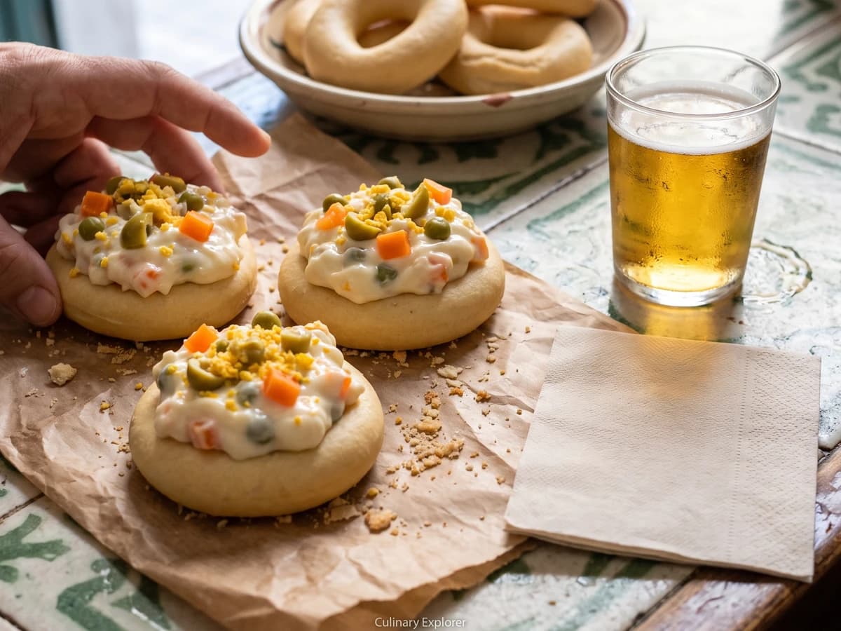 Bicicleta Murciana (Ensaladilla sobre Rosquilla)