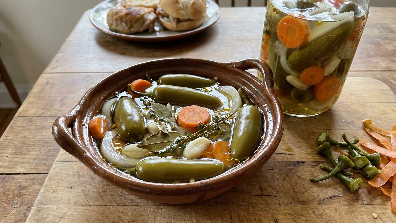 Chiles en Escabeche Estilo San Marcos