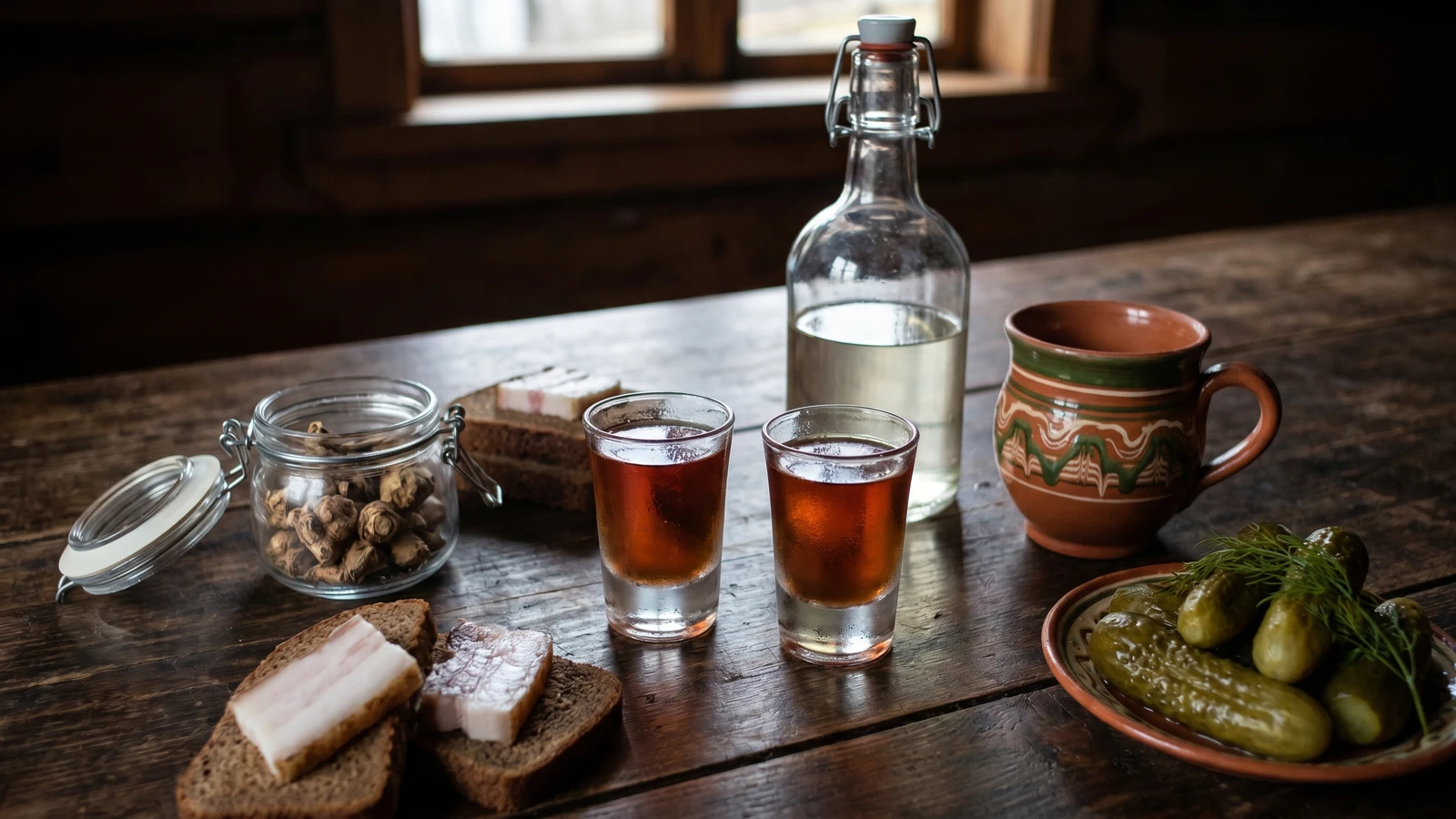 Kalganivka (калганівка, galangal horilka)