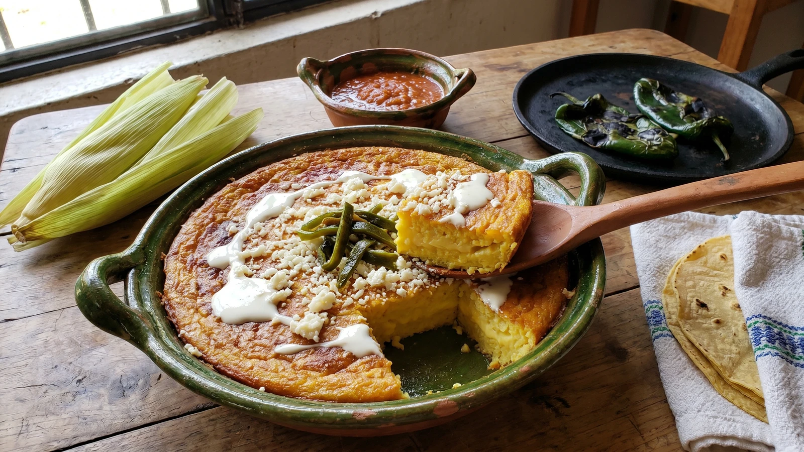 Fresh-Corn Tamal Gratin (Budín de Uchepos)