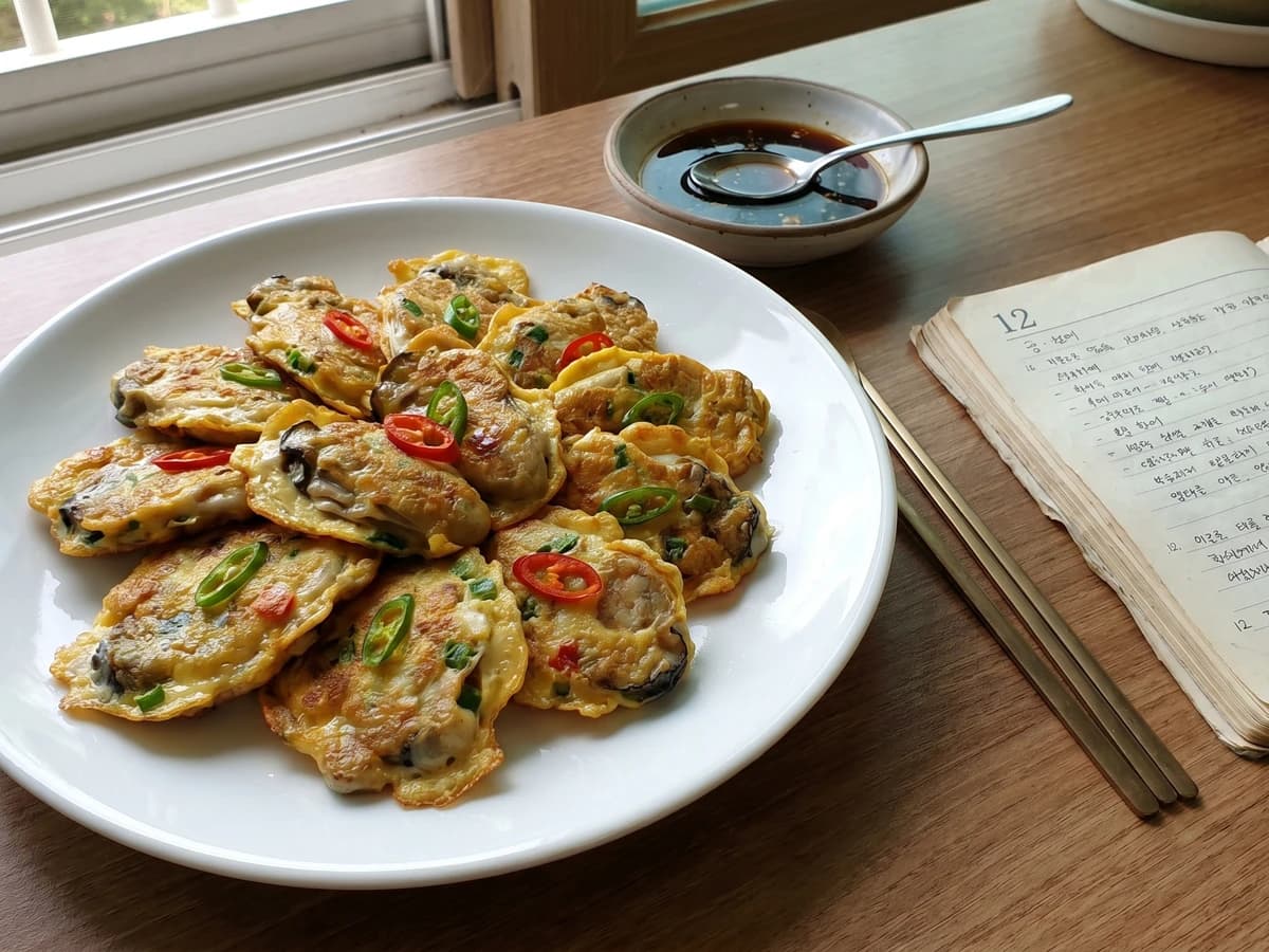 Gul-jeon (Korean Oyster Jeon) - Chef Jeong-sun