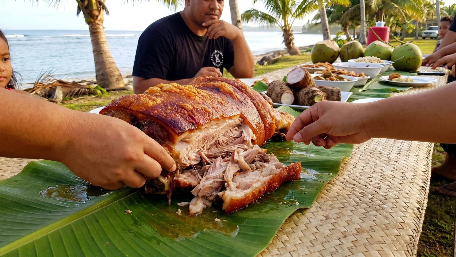 Puaka Tunu (Tongan Spit-Roasted Pork)