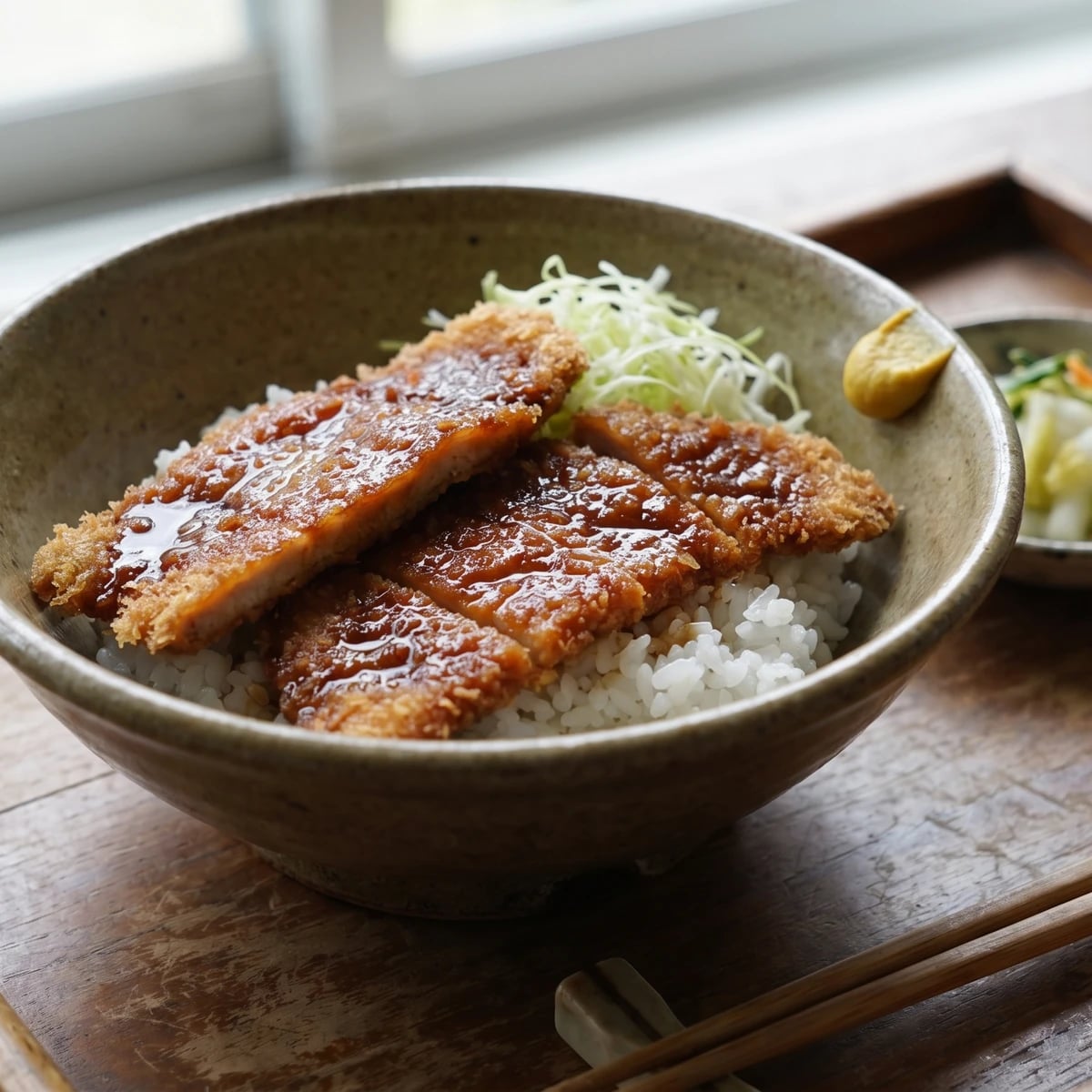 Sauce Katsudon (ソースカツ丼, Fukui sauce-dipped pork cutlet)