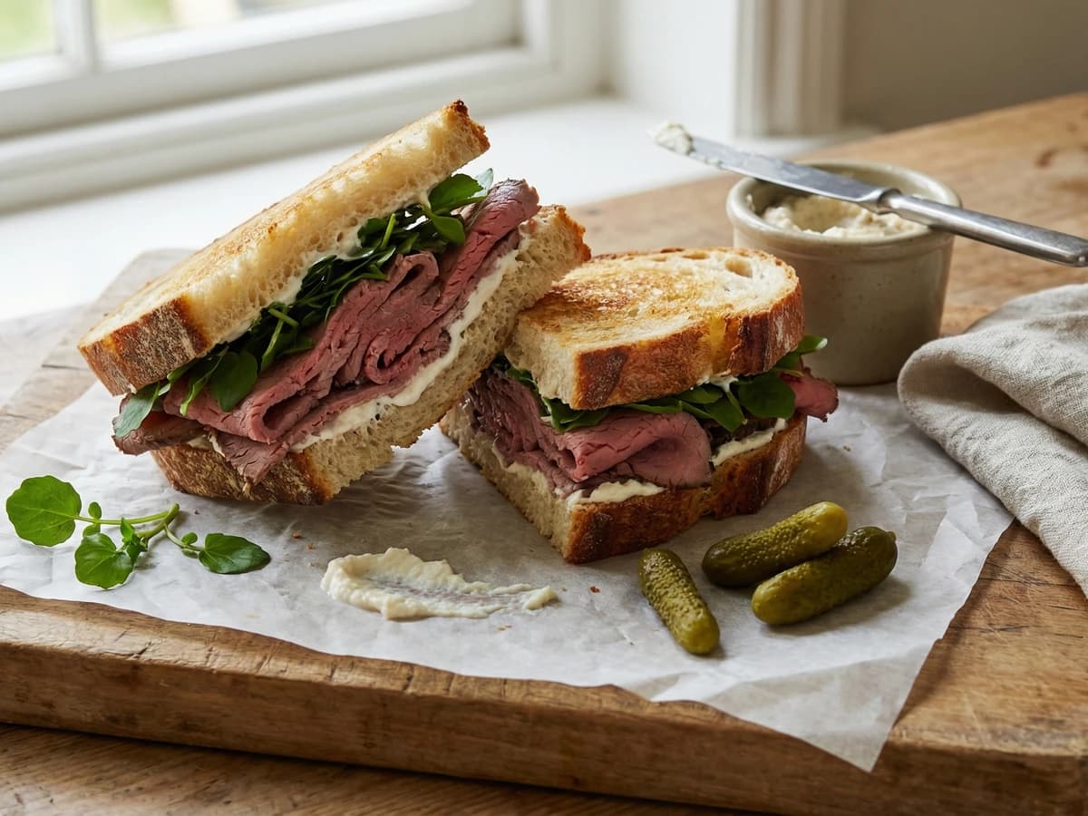 Roast Beef and Horseradish Sandwich - Chef Thomas
