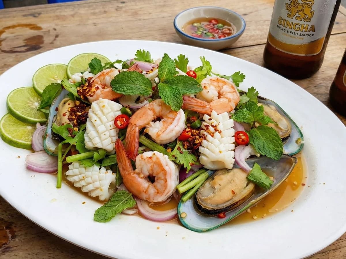 Seafood Salad (Yam Talay) - Chef Fai
